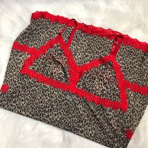 Adore me Leopard print lingerie set.